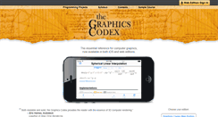 Desktop Screenshot of graphicscodex.com