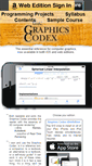 Mobile Screenshot of graphicscodex.com