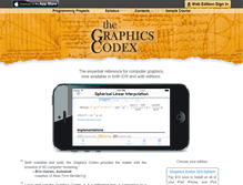 Tablet Screenshot of graphicscodex.com